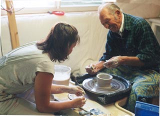 The Family tries Pottery at Beth Ann's