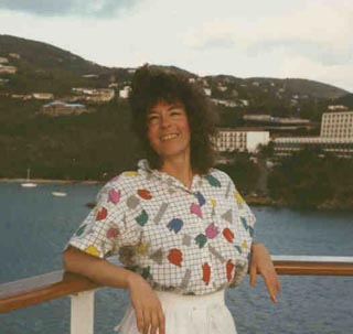 One of my favorite photos of myself; enjoying the deck breeze off St. Croix